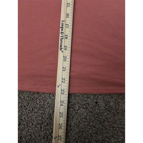 Women's parallel skies Pink V-Neck Ruffle Sleeve Blouse Size L Casual Spring Top - Picture 5 of 6